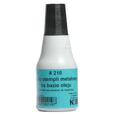 Tusz do stempli metalowych NORIS 210 NO210CA czarny 25 ml