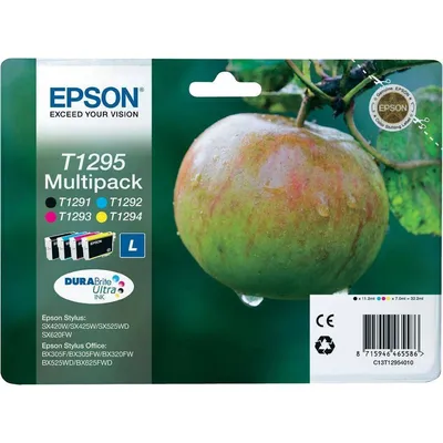 Tusz oryginalny EPSON T1295 C13T12954010 CMYK  22,3 ml