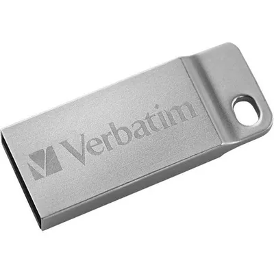 Verbatim USB flash disk, USB 2.0, 64GB, Metal Executive, Store N Go, srebrny, 98750, USB A, z oczkiem na brelok