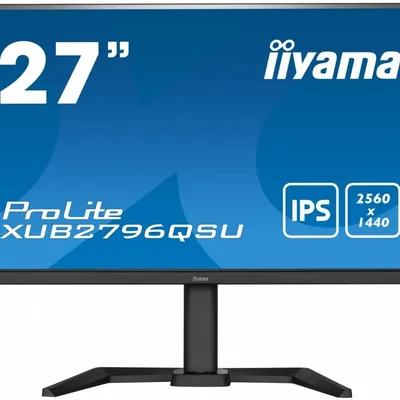 IIYAMA Monitor 27 cali XUB2796QSU-B5 IPS,1ms,HDMI,DP,FreeSync,QHD,HAS(150mm)