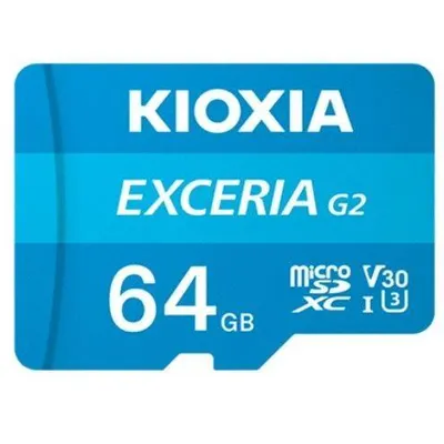 Kioxia Karta pamięci microSD 64GB Gen2 UHS-I U3 adapter Exceria