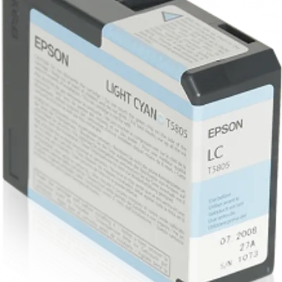 Tusz oryginalny EPSON T5805 C13T580500 Light Cyan 80 ml