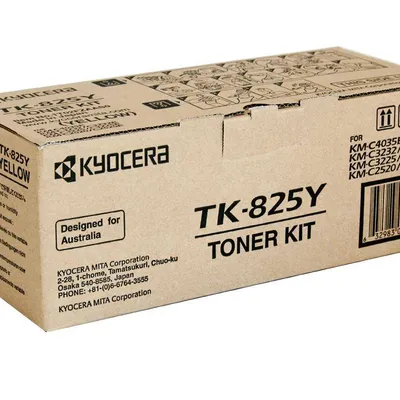 Toner oryginalny KYOCERA-MITA TK825Y 1T02FZAEU0=TK825Y Yellow 7000 stron