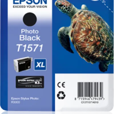 Tusz oryginalny EPSON T1571 C13T15714010 Photo Czarny 25,9 ml