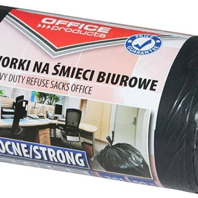 Worki na śmieci LDPE OFFICE PRODUCTS czarne 35l 50szt.