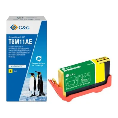 G&G kompatybilny ink / tusz z T6M11AE, HP 903XL, yellow, 825s, NH-R00903XLY, dla HP Officejet Pro 6960/6961/6963/6964/6965/6966/69