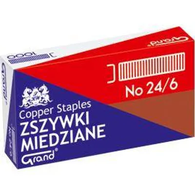 Zszywki Grand 24/6 110-1422 miedziane 1000szt