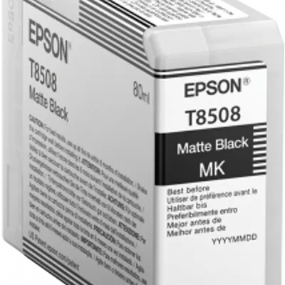 Tusz oryginalny EPSON T8508 C13T850800 Matte Czarny 80 ml