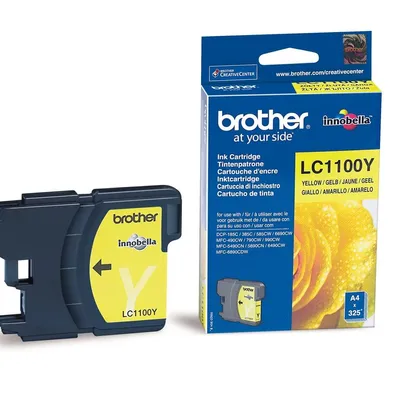 Tusz oryginalny BROTHER LC1100Y Yellow 325 stron Po Terminie