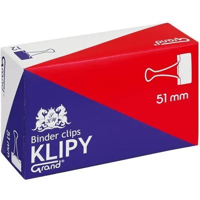 Klipy 51mm Grand 110-1096 czarne 12szt