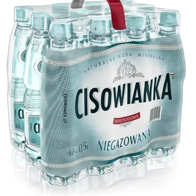 Woda niegazowana butelka plastikowa CISOWIANKA 0,5l