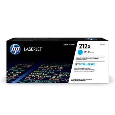 HP oryginalny toner W2121X, cyan, 10000s, HP 212X, HP Color LaserJet Enterprise M555dn, M555x, M554dn, O