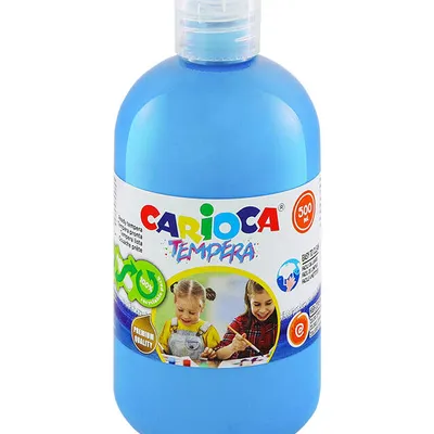 Farba tempera Carioca 40427/16 170-2664 500ml jasnoniebieska