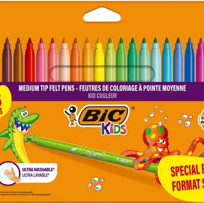 Flamastry BIC KIDS KID COULEUR FLUO 9213602 mix*24