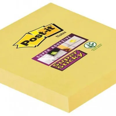 Karteczki samoprzylepne  76x76mm 3M POST-IT® Super Sticky  654-6SSCY-EU żółte 90 kart