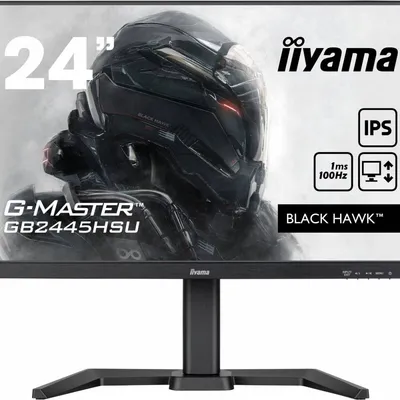 IIYAMA Monitor G-Master 23.8 cala GB2445HSU-B1 IPS,FHD,100Hz,1ms,2xUSB,HDMI,DP,2x2W, FreeSync,HAS(150mm)