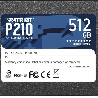 Patriot Dysk SSD 512GB P210 520/430 MB/s SATA III 2.5