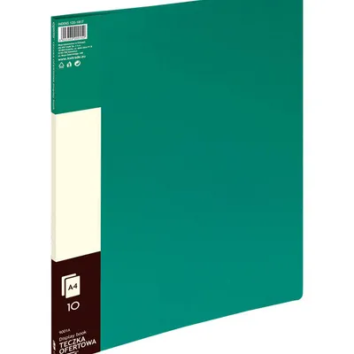 Album ofertowy A4 Grand 9001 120-1817 zielony PVC 10 kieszeni