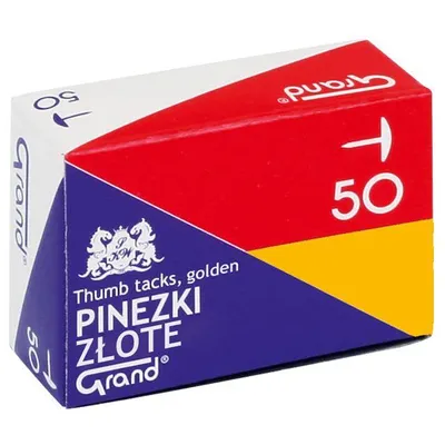 Pinezki złote Grand 110-1377 50szt