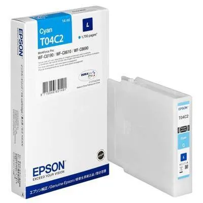 Tusz oryginalny EPSON T04C24 C13T04C240 Cyan  1700 stron