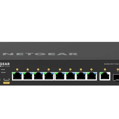 Netgear Przełącznik zarządzalny GSM4210PD Switch 8xGE PoE+ 1xSFP