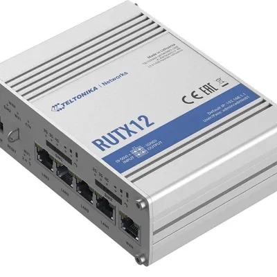 TELTONIKA Router LTE RUTX12 (Cat 6), WiFi, BLE,  GNSS, Ethernet