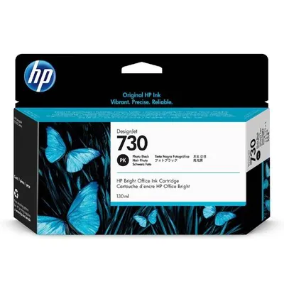 HP oryginalny ink / tusz P2V67A, HP 730, photo black, 130ml, HP HP DESIGNJET T1600 SERIES,1700 SERIES,2600 SERIES