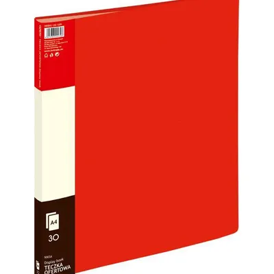 Album ofertowy A4 Grand 9003 120-1209 czerwony PVC 30 kieszeni