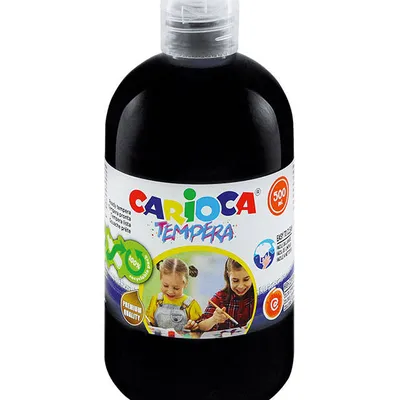 Farba tempera Carioca 40427/02 170-2649 500ml czarna