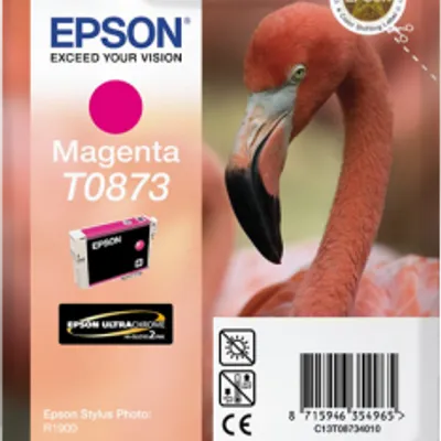 Tusz oryginalny EPSON T0873 C13T08734010 Magenta  11,4 ml