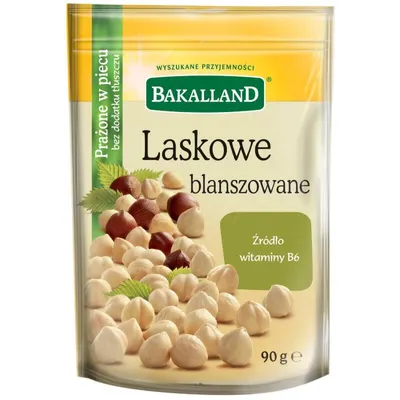 Orzechy laskowe blanszowane BAKALLAND 90g