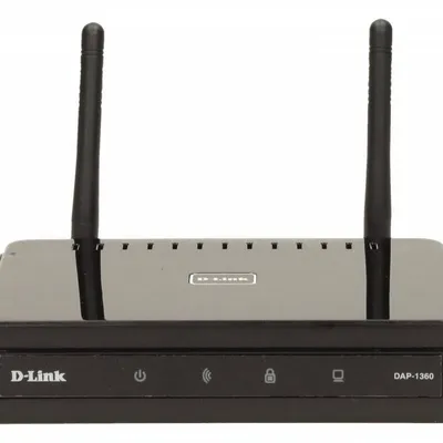 D-Link DAP-1360 punkt dostępu WiFi N300 (2.4GHz) 1xLAN 2xRP-SMA (odkręcane) MIMO WDS