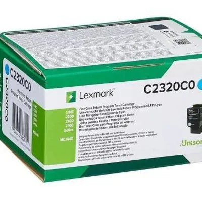 Toner oryginalny LEXMARK C2320C0 Cyan 1000 stron