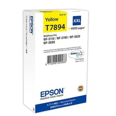 Tusz oryginalny EPSON T7894/XXL C13T789440 Yellow  4000 stron