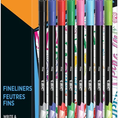 Cienkopis BIC INTENSITY FINE 946047 mix*8 blister 8szt