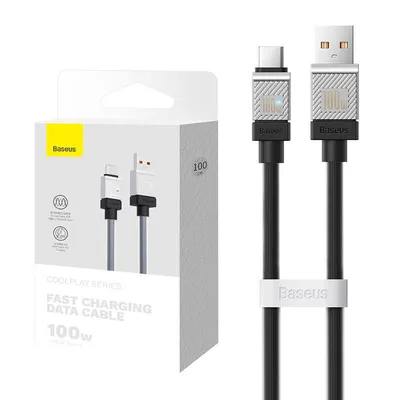 Kabel USB do USB-C Baseus CoolPlay 100W 1m (czarny)