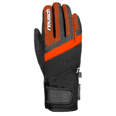 Rękawice Reusch Duke R-TEX® XT Junior Black Black Melange Shocking Orang 2023