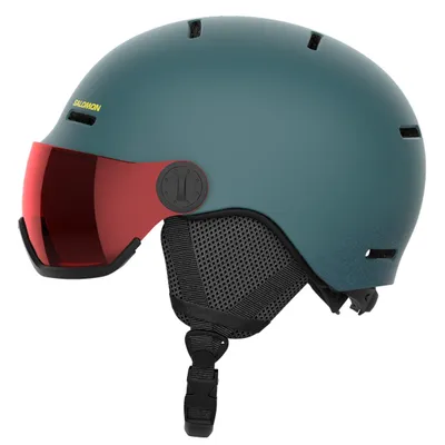 Kask z przyłbicą szybą Salomon Orka Visor North At/Un FLS Red 2024