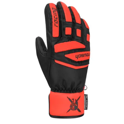 Rękawice Reusch Worldcup Warrior Prime R-TEX® XT Junior Black Fluo Red 2023