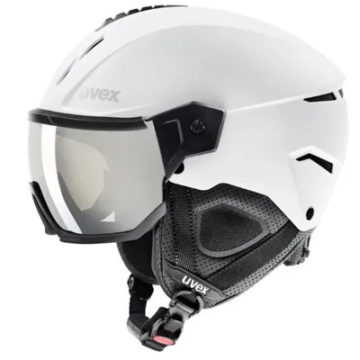 Kask z przyłbicą szybą Uvex Instinct Visor White Black Mat 2023