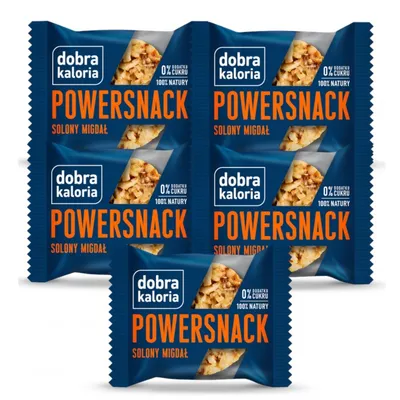 DOBRA KALORIA Powersnack Solony Migdał x 5szt.