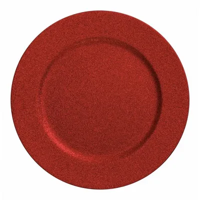 Podstawka pod talerz Tognana Glitter Rosso 33 cm