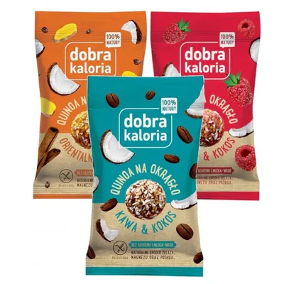 DOBRA KALORIA Quinoa na okrągło mix KUBARA - 3 szt.