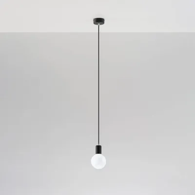 Lampa wisząca EDISON czarna