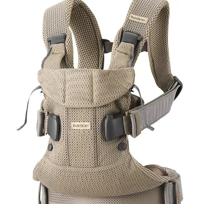 BABYBJORN ONE AIR 3D MESH - nosidełko, Szary Beż