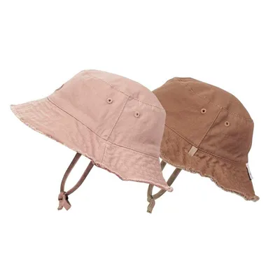 Elodie Details - Dwustronny kapelusz Bucket Hat - Blushing Pink - 0-6 m-cy