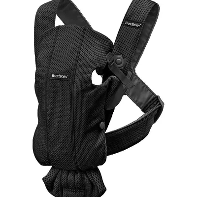 BABYBJORN MINI 3D Mesh – nosidełko, Czarny