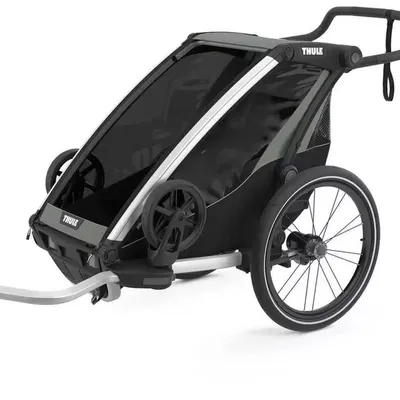 Przyczepka rowerowa dla dziecka - THULE Chariot Lite 1 - Agave-Black