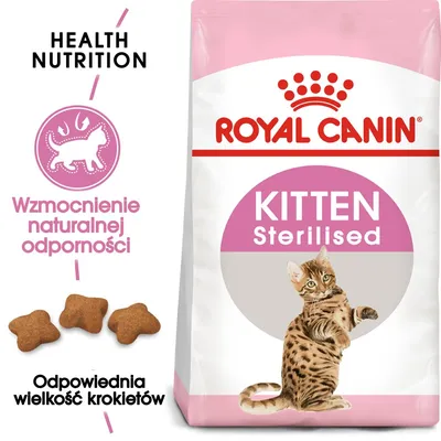 ROYAL CANIN  Kitten Sterilised 2kg karma sucha dla kociąt od 6 do 12 miesiąca życia, sterylizowanych