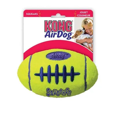 KONG AIRDOG Squeaker Football - zabawka dla psa- S